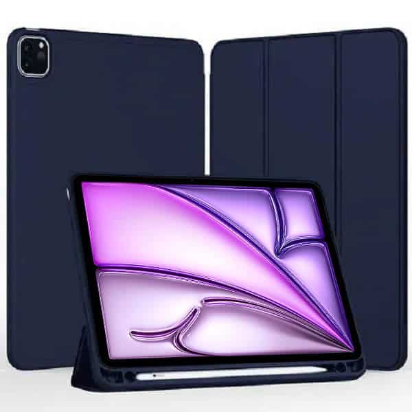 Apple iPad Air 13 2024 Pro 12.9 2022 /2021 Leather Case With Pencil Holder Apple iPad Air 13 2024 Pro 12.9 2022 /2021 Leather Case With Pencil Holder